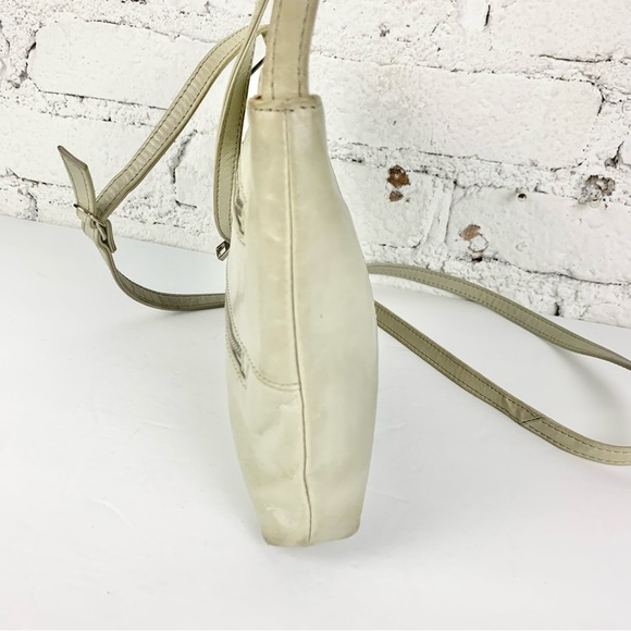 Hobo Mara Bone Cream Tan Leather Zipper Front Crossbody - Picture 8 of 11
